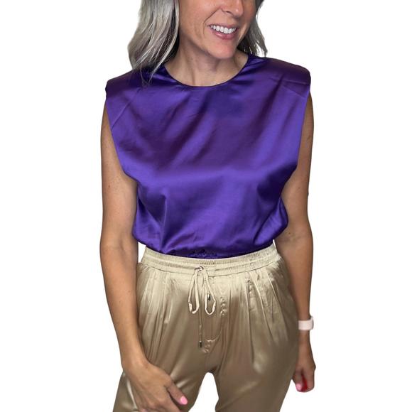 NEW PRETTY FOLLIES with class top in purple - Picture 1 of 3